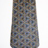 Cravate HERMES en soie bleu motifs losanges
