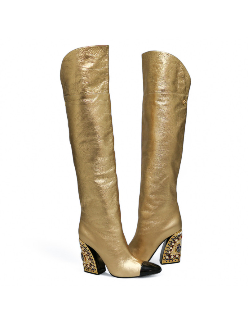 Robe pull T 38 CHANEL laine noire et blanche imprimé géométrique