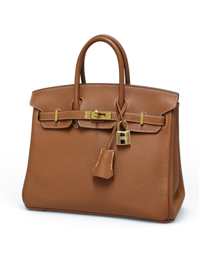 Birkin 25 Hermès togo gold : livraison express dans le monde entier