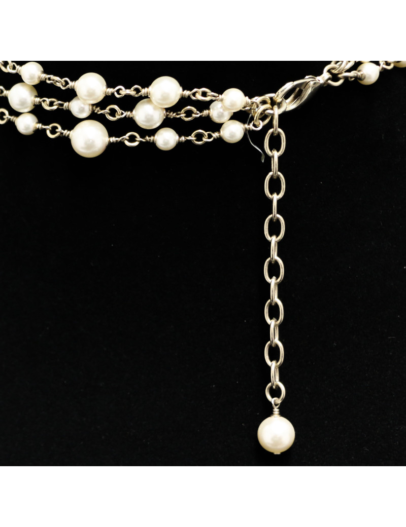 Sautoir Chanel multirangs doré : livré dans sa boîte Chanel d'origine