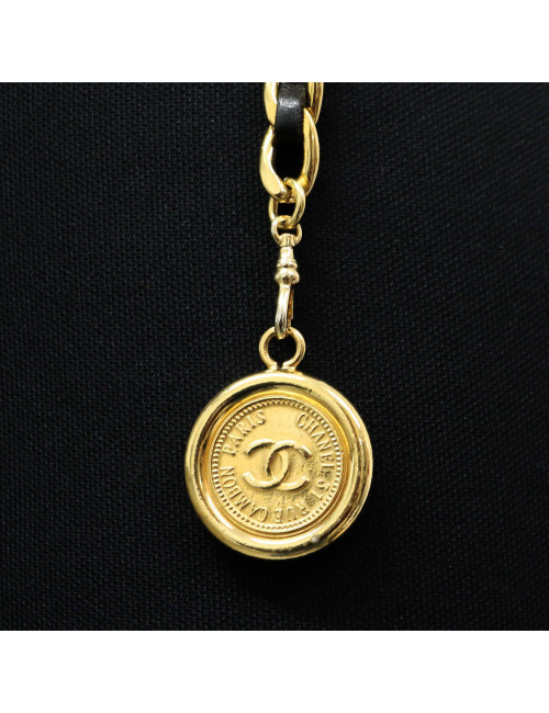 Ceinture Chanel chaine et cuir : livraison express dans le monde