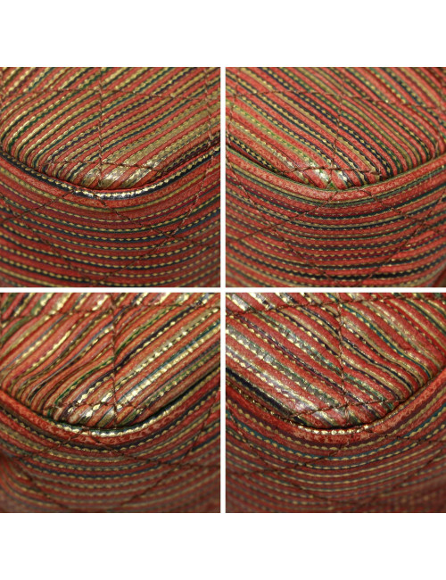 Mini Timeless Chanel cuir marron : nous livrons dans le monde entier