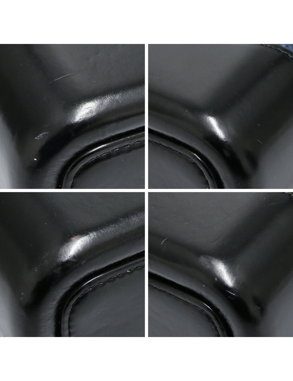 Mini sac Gabrielle CHANEL bicolore bleu noir