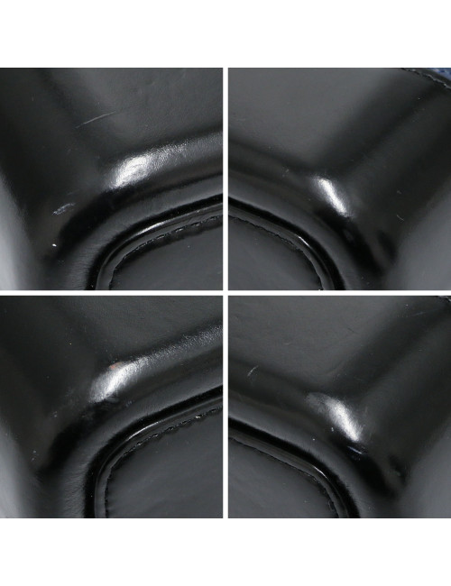 Mini sac Gabrielle CHANEL bicolore bleu noir