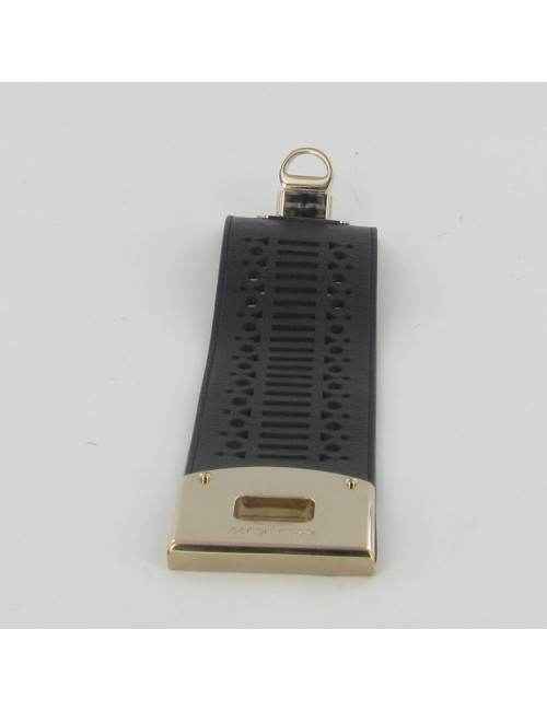 Manchette SERGIO ROSSI en cuir noir