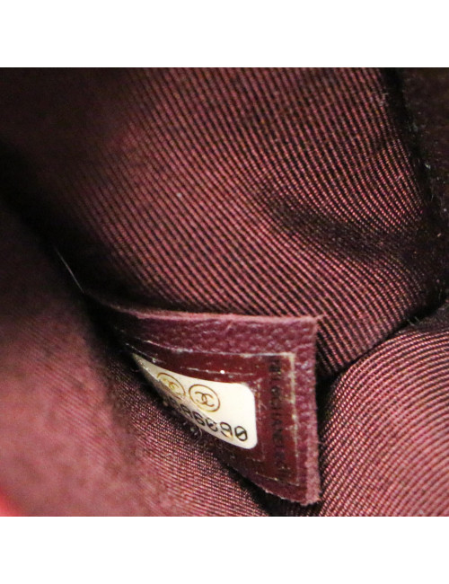 Mini sac Chanel Boy Brick bordeaux : livraison dans le monde entier