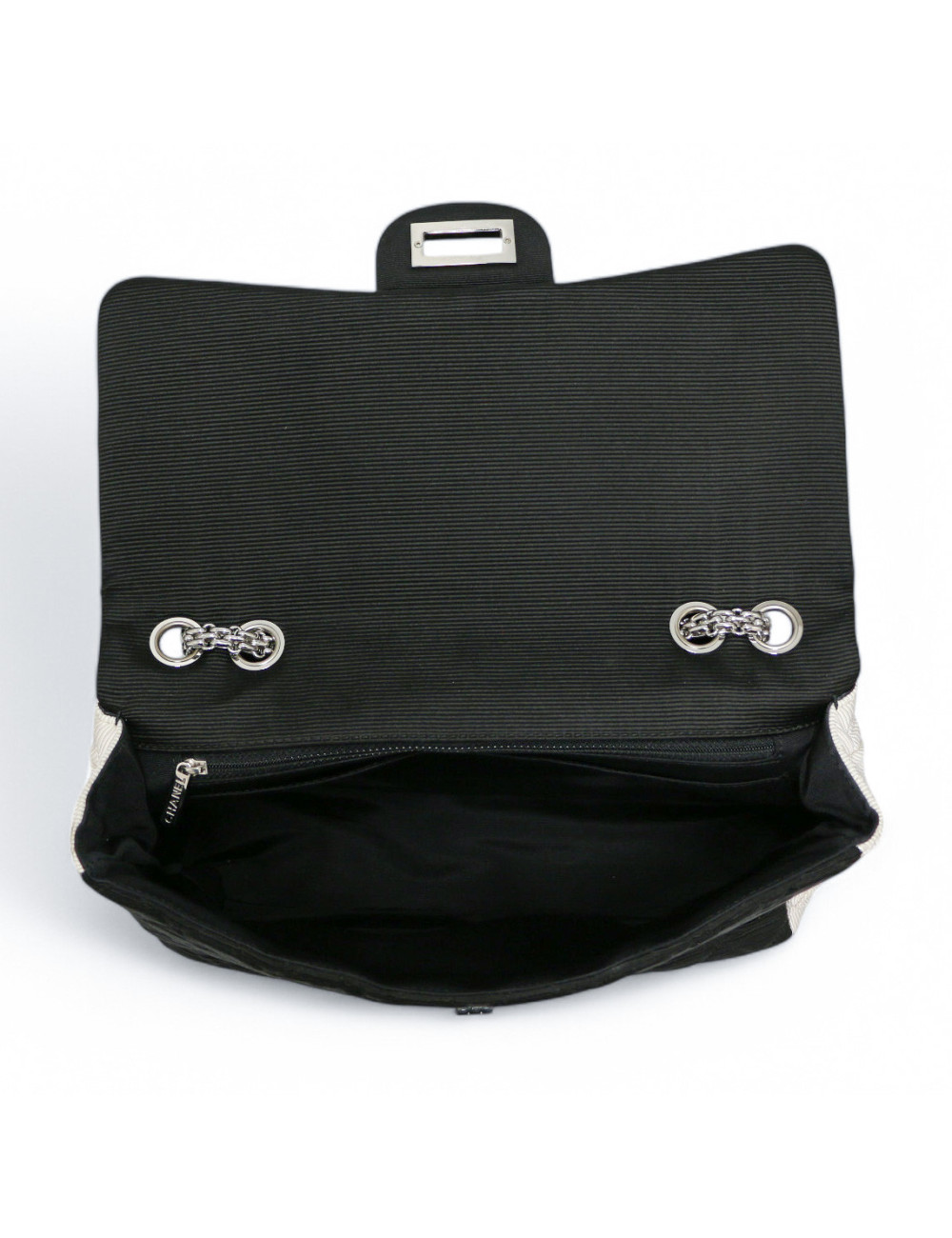 Sac classique 2.55 Chanel noir et blanc, nous livrons dans le monde