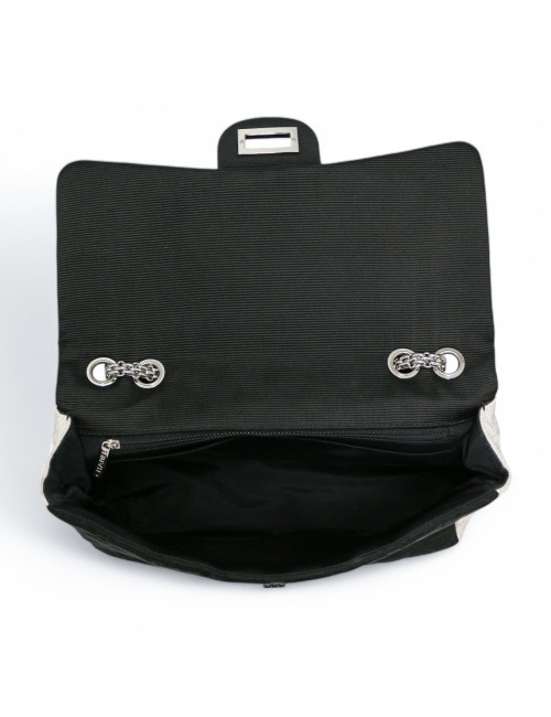 Sac classique 2.55 Chanel noir et blanc, nous livrons dans le monde