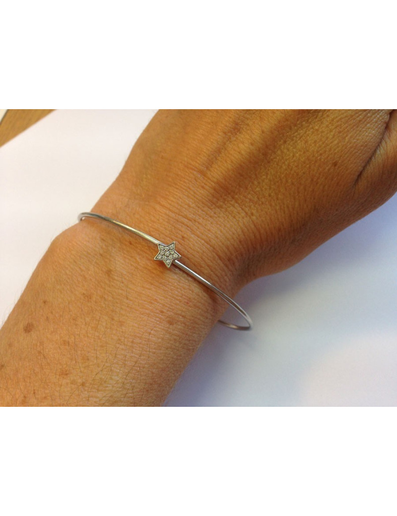 Bracelet "Étoile" par Kate Moss FRED diamants et or blanc