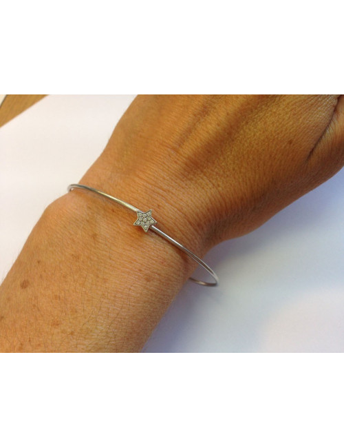 Bracelet "Étoile" par Kate Moss FRED diamants et or blanc