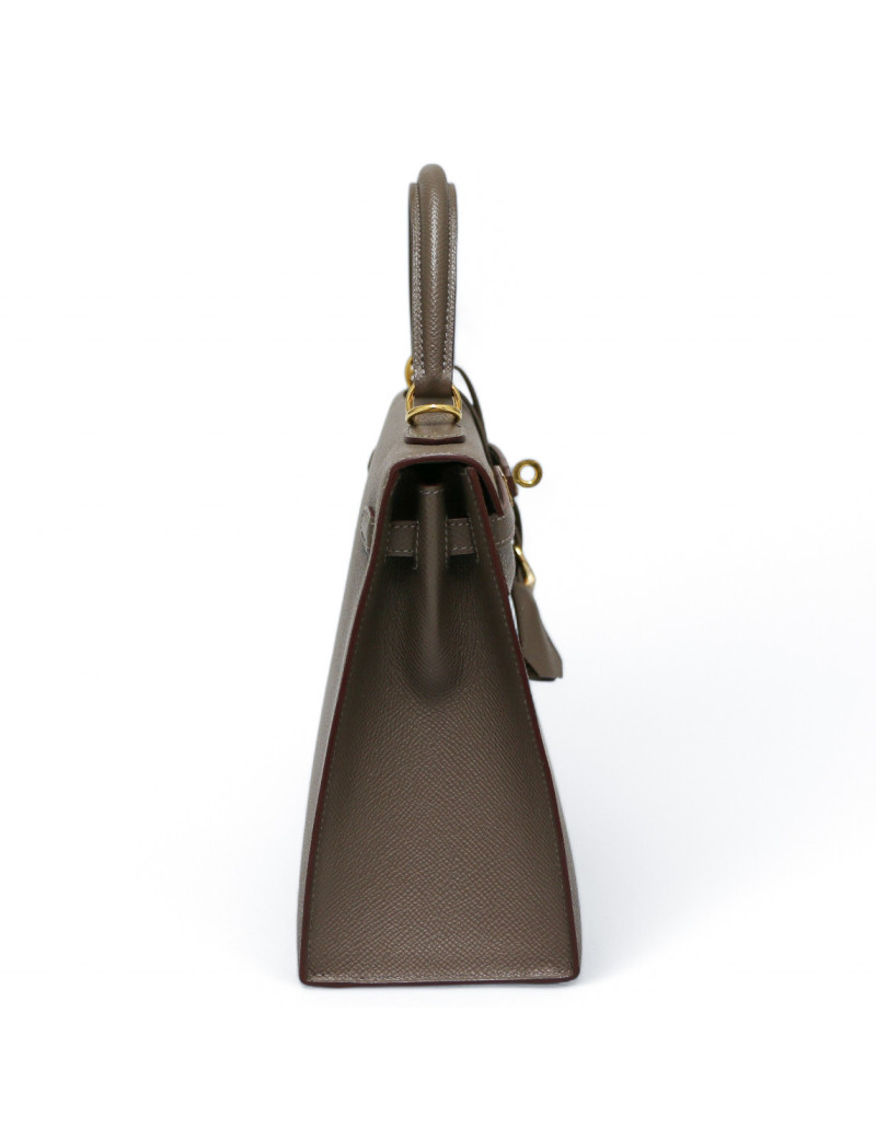 Sac Hermès Kelly 25 étoupe : livraison express dans le monde entier