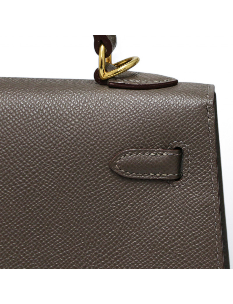 Sac Hermès Kelly 25 étoupe : livraison express dans le monde entier
