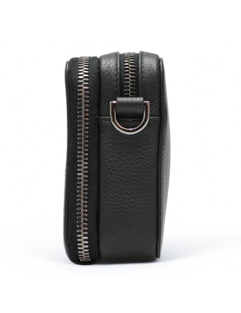 Sac bandoulière DIOR cuir de veau noir