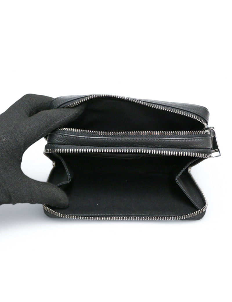 Sac Dior x ERL cuir de veau noir : livré dans son dustbag d'origine