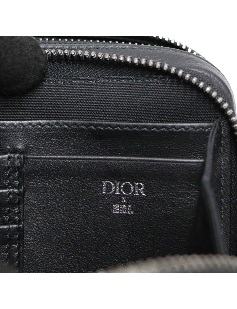 Sac bandoulière DIOR cuir de veau noir