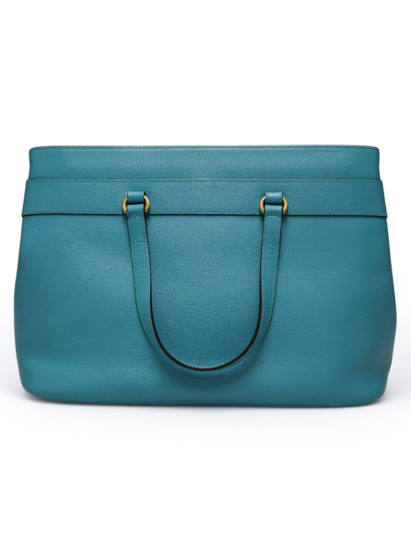 Sac Horsebit 1955 Gucci cuir bleu turquoise : certifié authentique