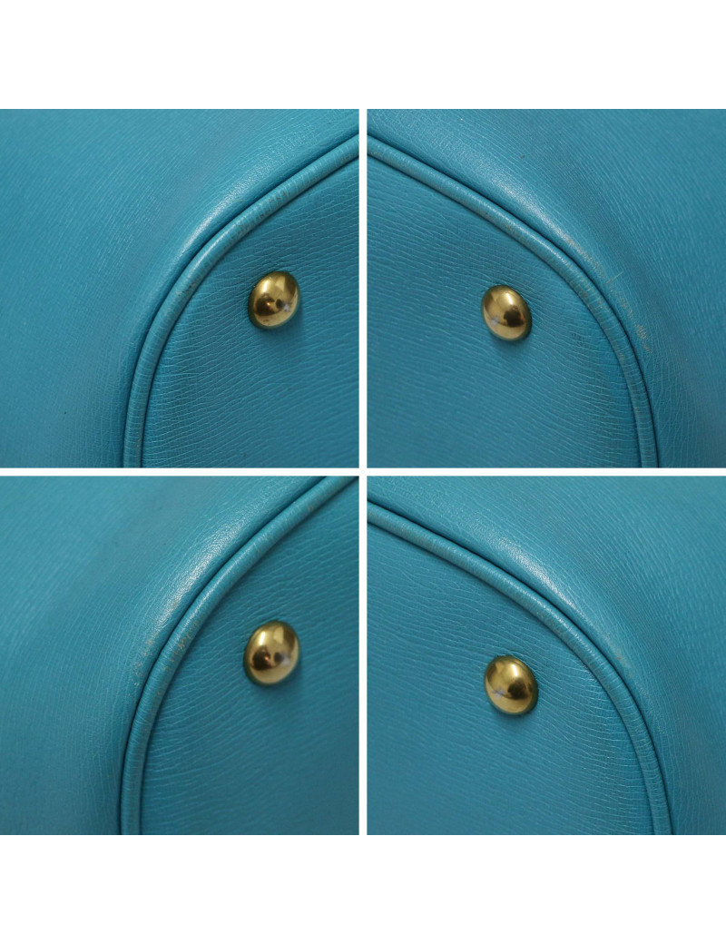 Sac Horsebit 1955 Gucci cuir bleu turquoise : certifié authentique