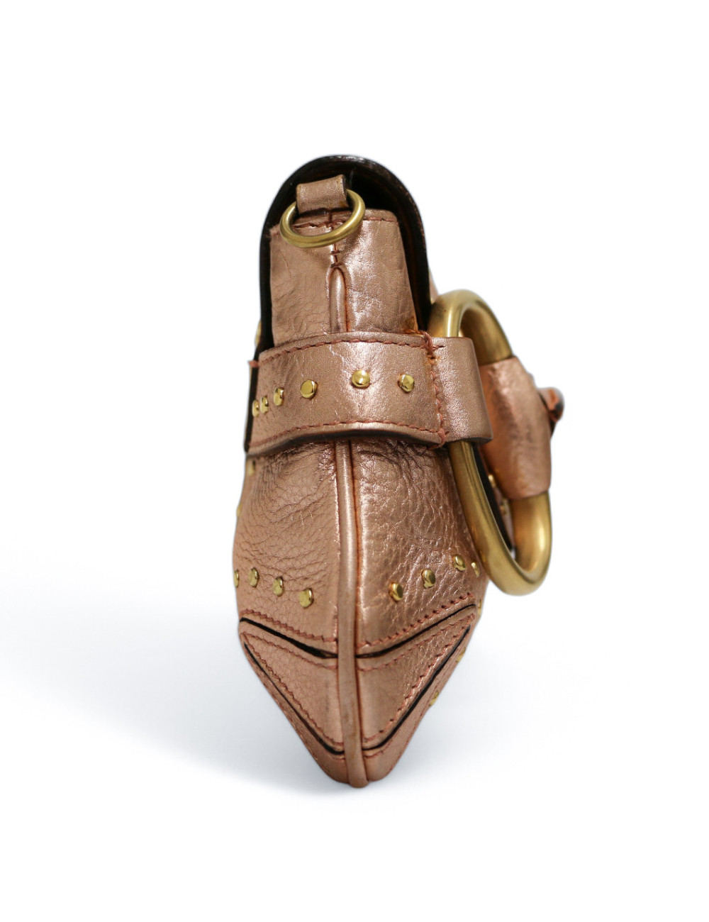 Sac Gucci Horsebit en cuir rose brillant, collection Gucci x Tom Ford
