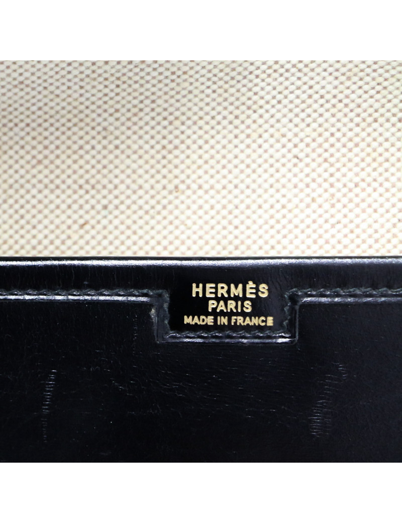Pochette Jige Hermès noire  : livraison gratuite partout en Europe