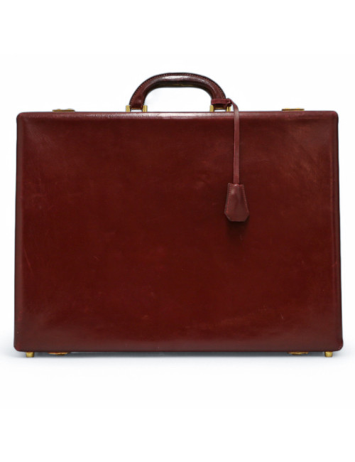 Attaché case Hermès Rouge H vintage : livraison en express possible