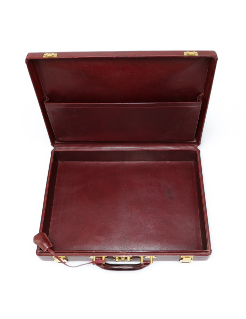 Attaché case Hermès Rouge H vintage : livraison en express possible