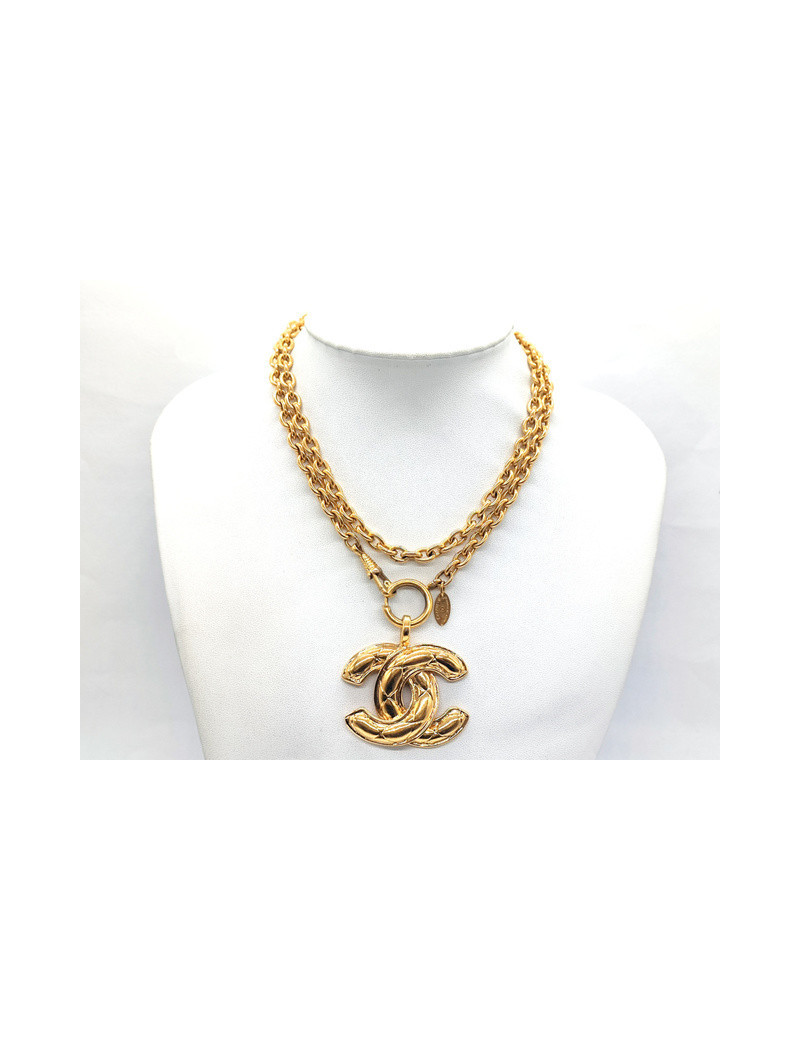 Long collier CHANEL matelassé