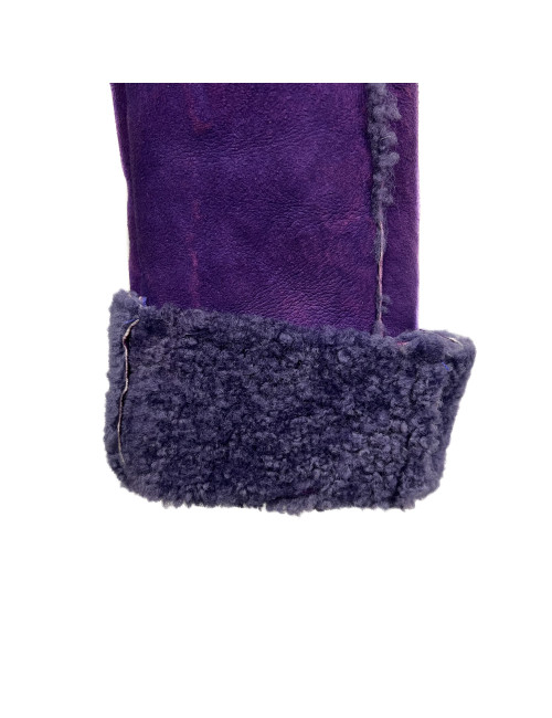 Veste Chanel peau retournée violette : livraison gratuite en Europe