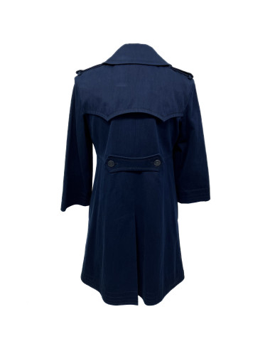 Trench coat Chanel toile bleu marine : occasion certifiée authentique 2