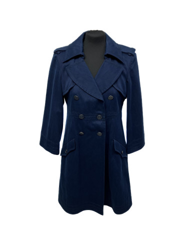 Trench coat denim CHANEL T 38 bleu