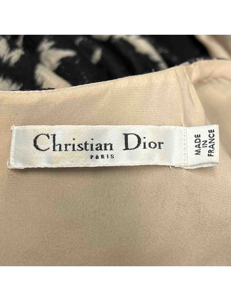 Robe CHRISTIAN DIOR  impression dentelle noire