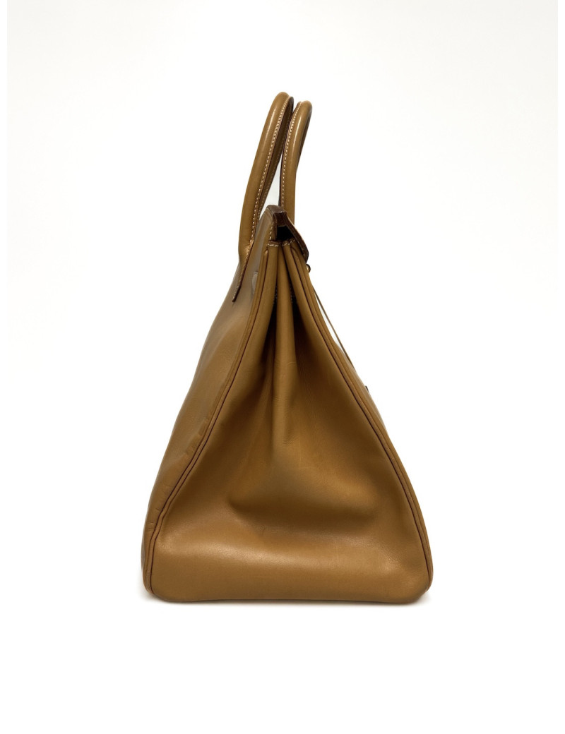 Birkin 40 Hermès Barénia couleur Gold : pièce emblématique de 1993