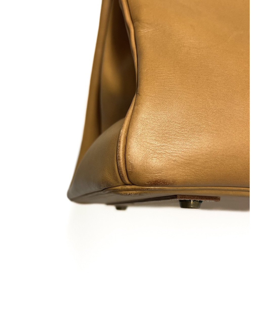 Birkin 40 Hermès Barénia couleur Gold : pièce emblématique de 1993