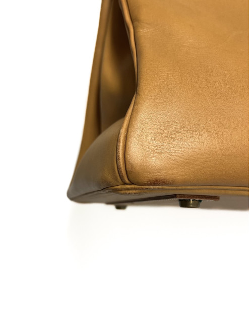 Birkin 40 Hermès Barénia couleur Gold : pièce emblématique de 1993