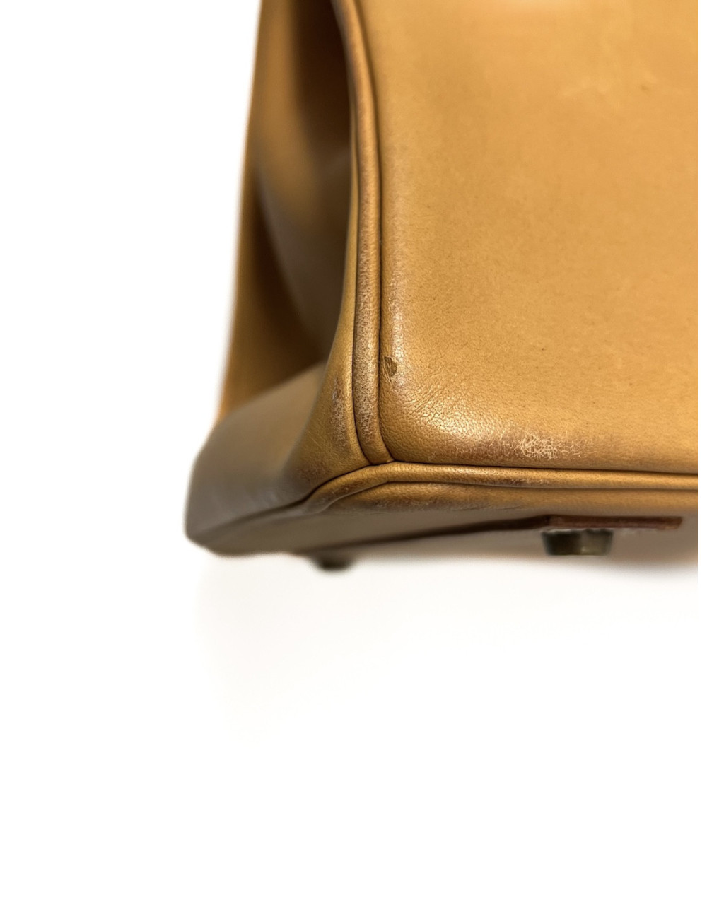 Birkin 40 Hermès Barénia couleur Gold : pièce emblématique de 1993