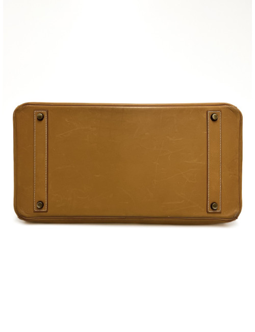 Birkin 40 Hermès Barénia couleur Gold : pièce emblématique de 1993