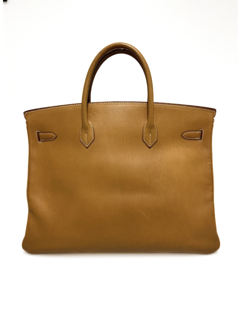Birkin 40 Hermès Barénia couleur Gold : pièce emblématique de 1993