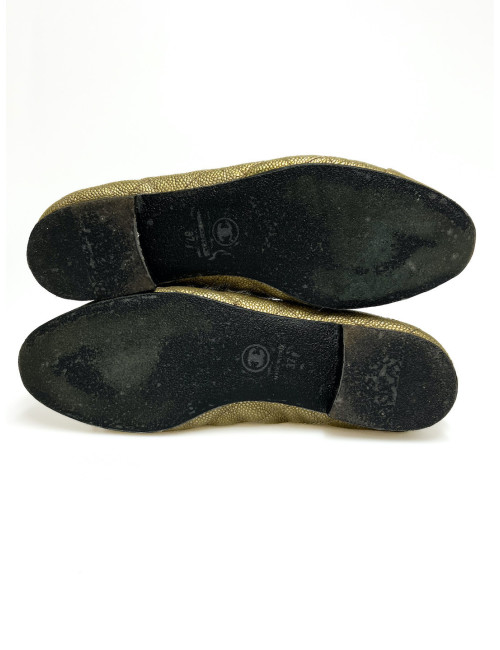 Ballerines Chanel T37,5 matelassées : occasion certifiée authentique