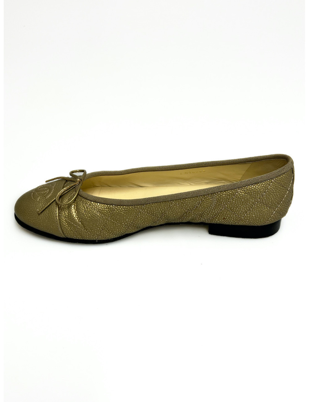 Ballerines Chanel T37,5 matelassées : occasion certifiée authentique