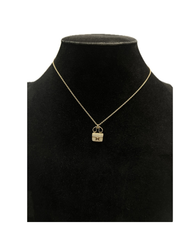 Pendentif Amulettes Constance HERMES or rose et diamants