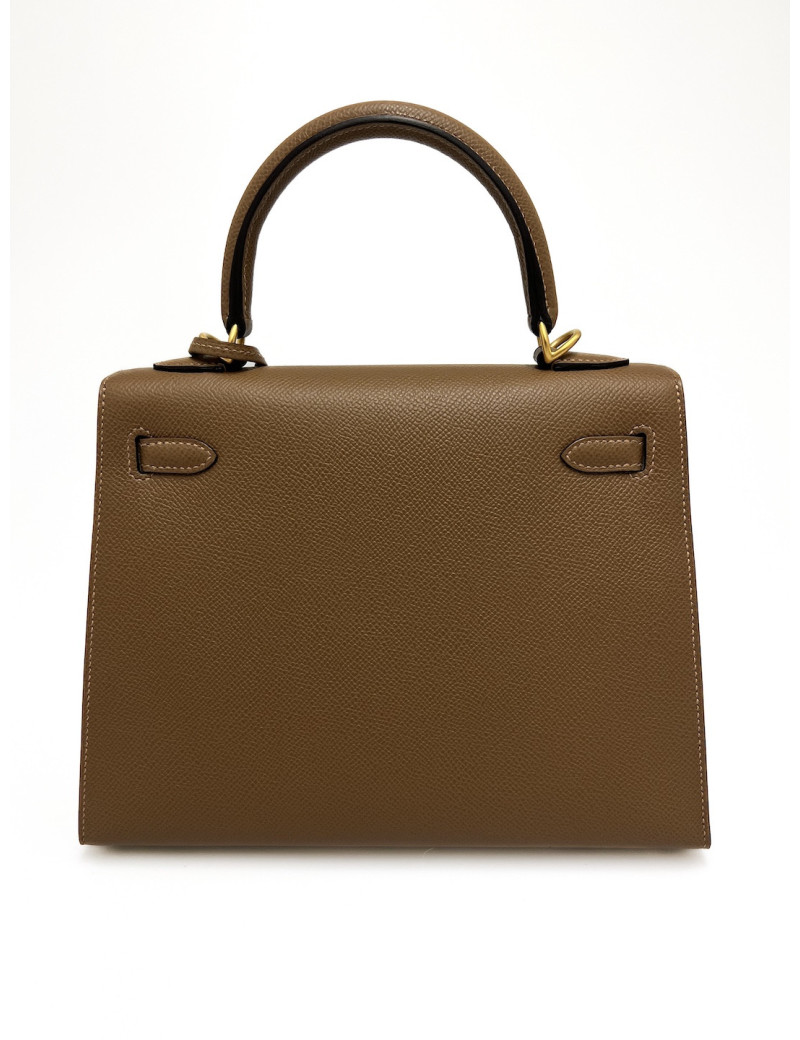 Sac Hermes Kelly 25 sellier biscuit  : occasion certifiée authentique