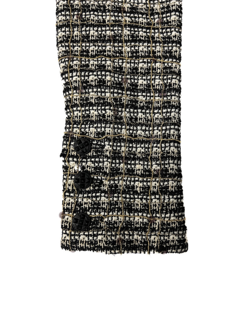 Veste Chanel croisée T36 croisée fils d'or : livraison gratuite
