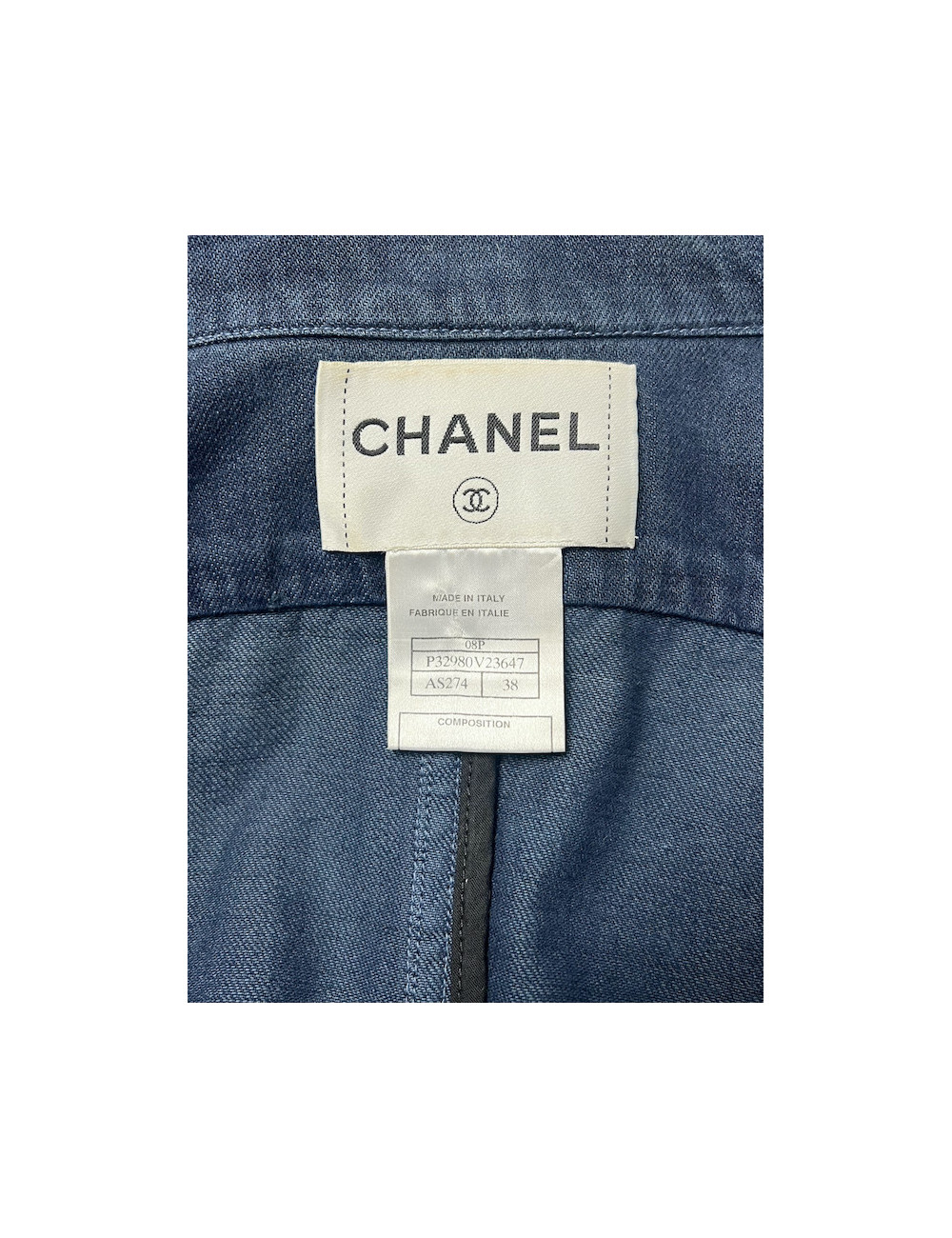 Veste Chanel denim T 38 Printemps 2008 : livraison express disponible