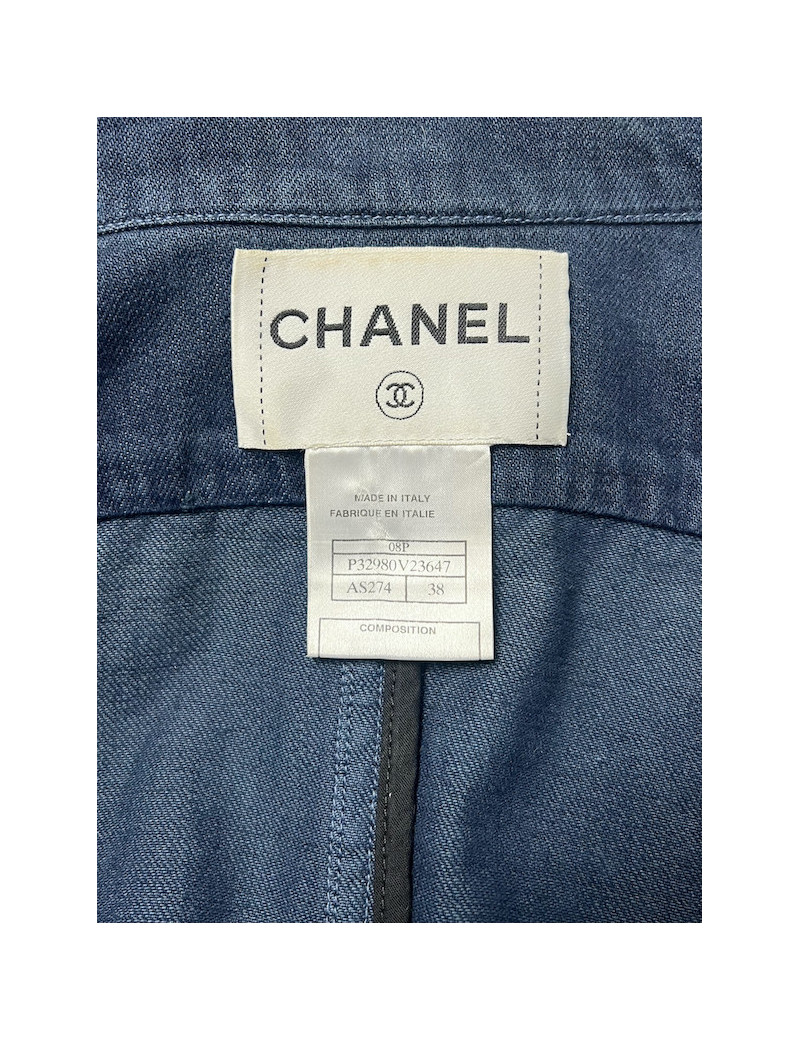 Veste CHANEL dénim T 38 Printemps 2008