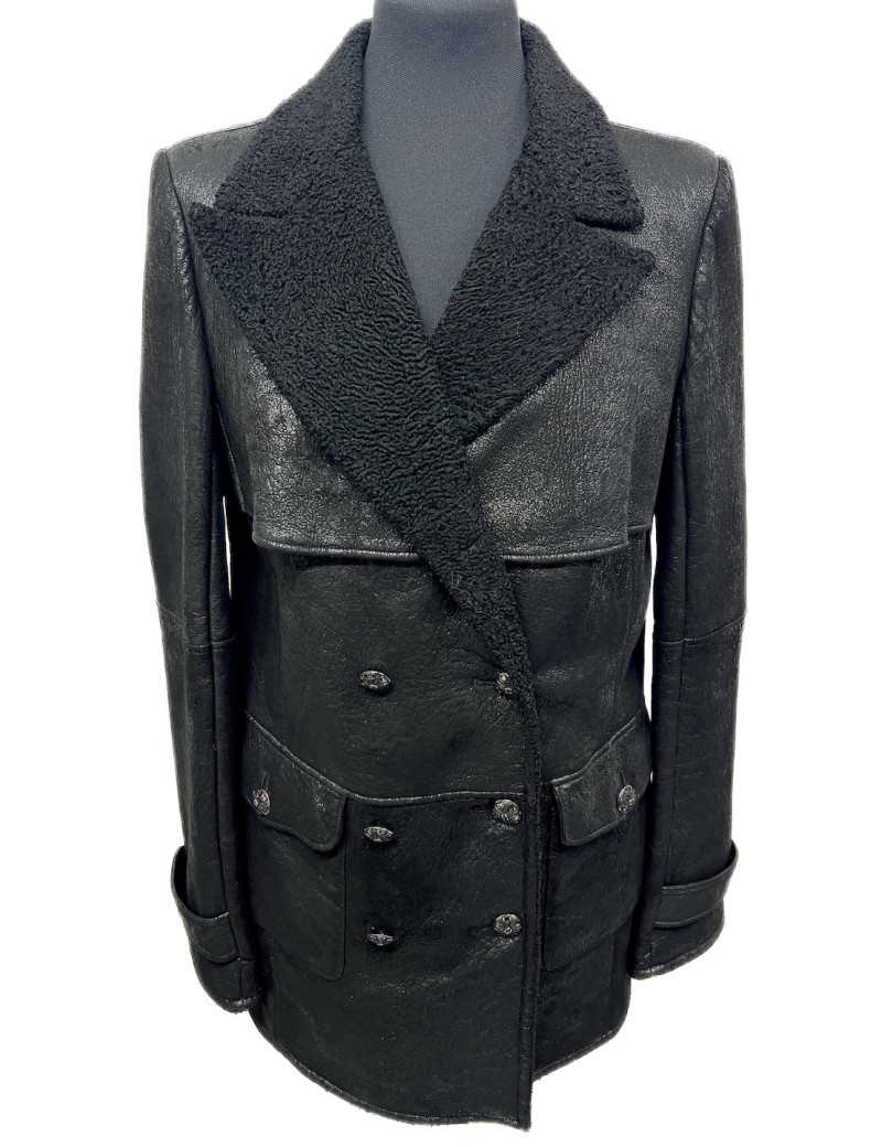 Caban T 42 CHANEL agneau noir
