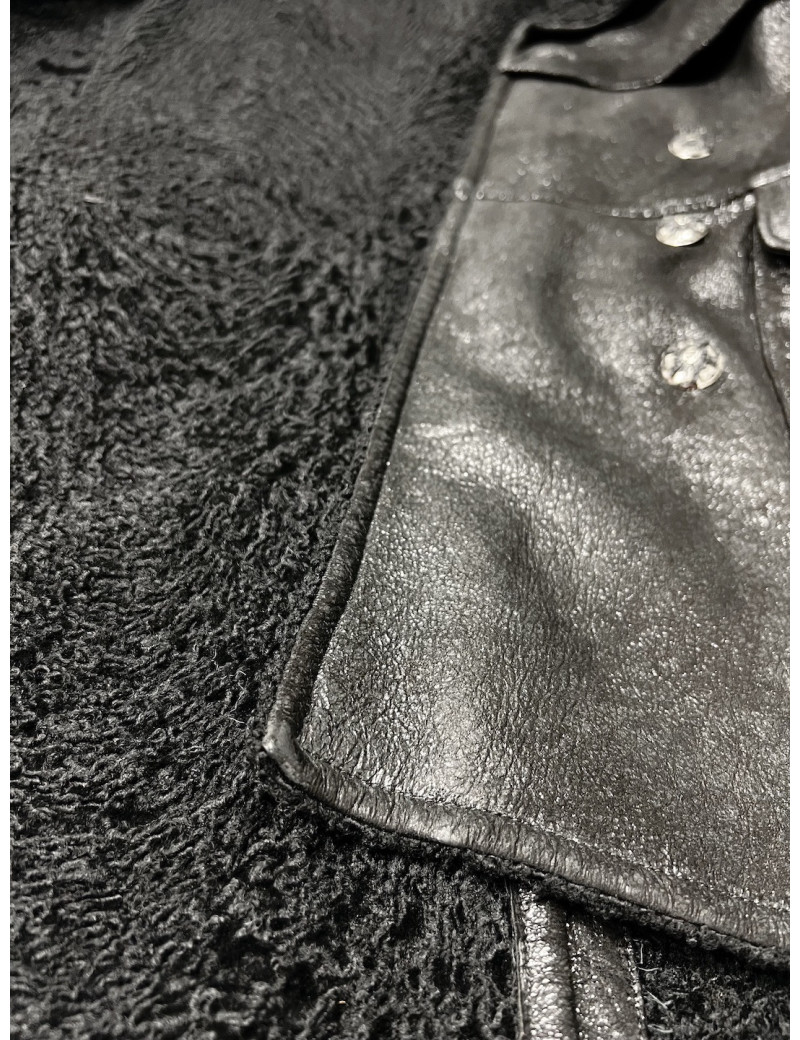 Caban T 42 CHANEL agneau noir