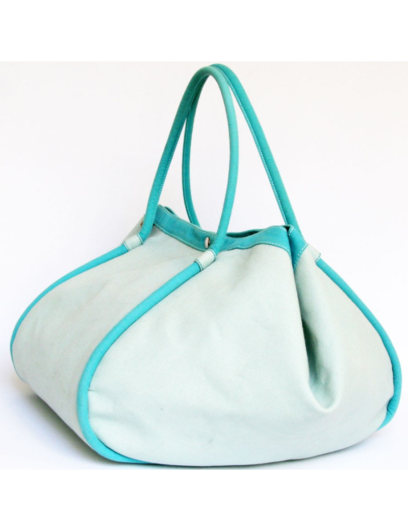 Sac de plage HERMES turquoise