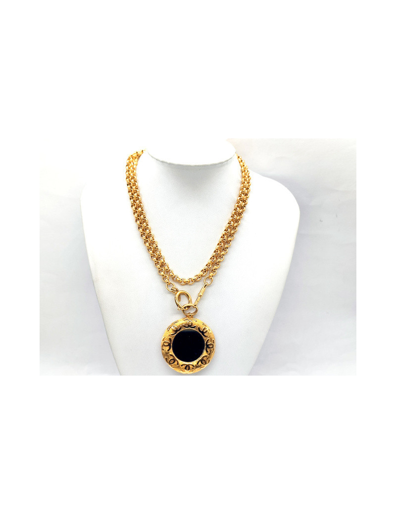 Collier miroir CHANEL vintage