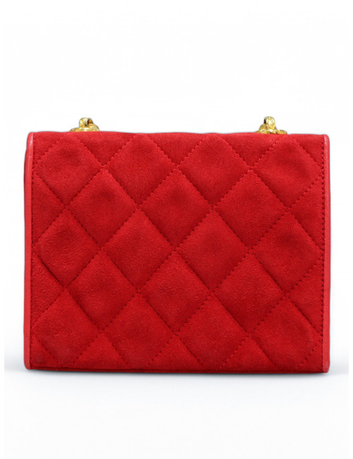 Sac Gripoix CHANEL velours rouge