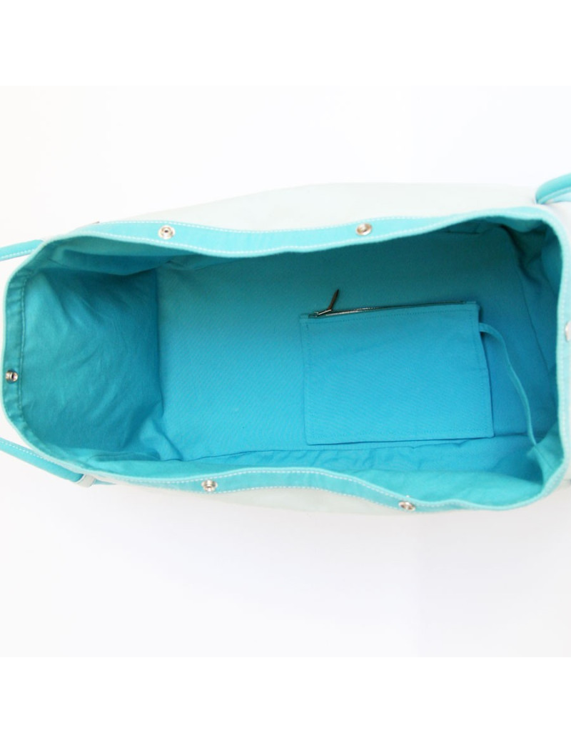 Sac de plage HERMES turquoise