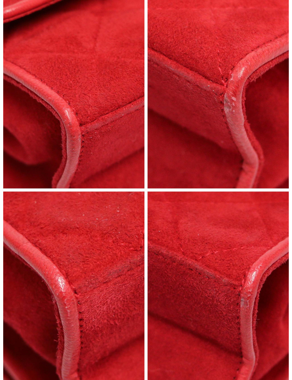 Sac Gripoix CHANEL velours rouge